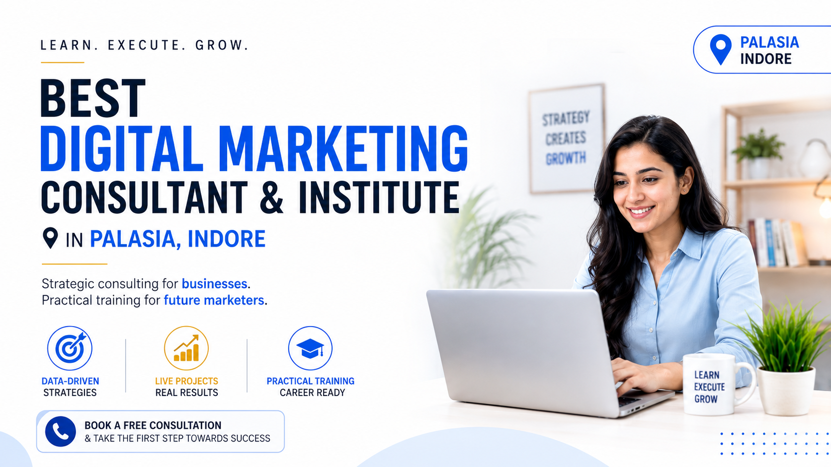 Students receiving Industry Expert Training at Indore's Best Digital Marketing Institute in Palasia